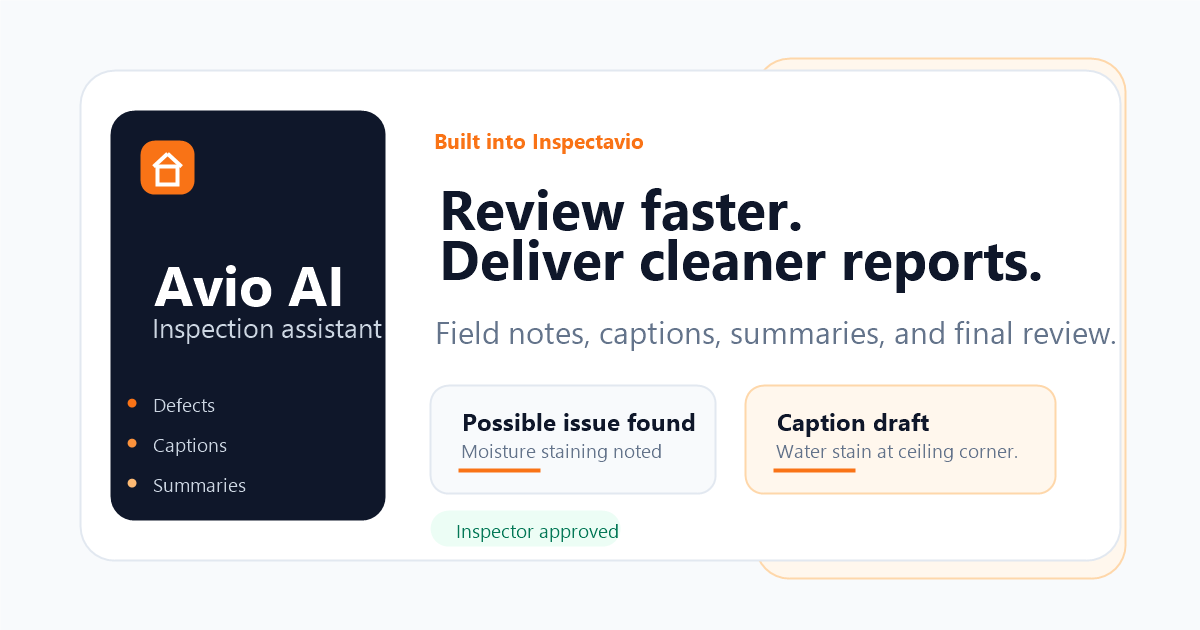 Avio AI assistant interface inside Inspectavio